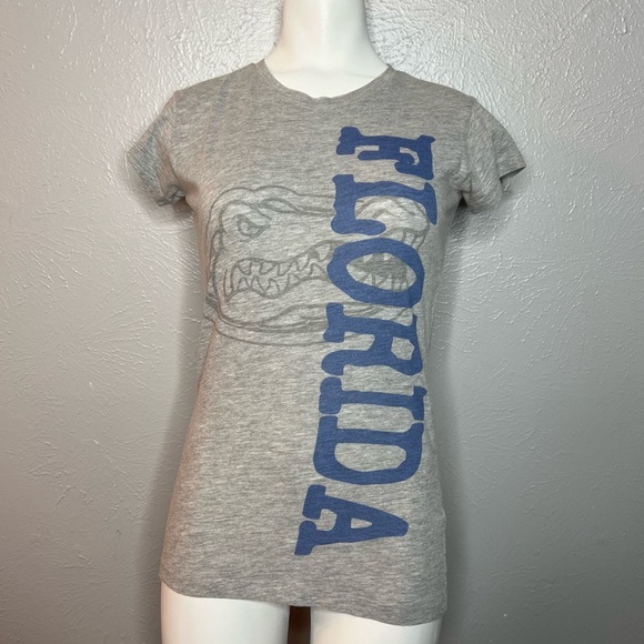 Next Level Apparel Gray Florida Gators Fitted Tee. Size Medium - Picture 2 of 4